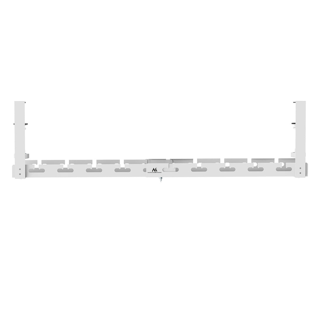 Organizér kabelů Maclean pod stůl, max. zatížení 5 kg, max. 728 mm, bílý, MC-103 W