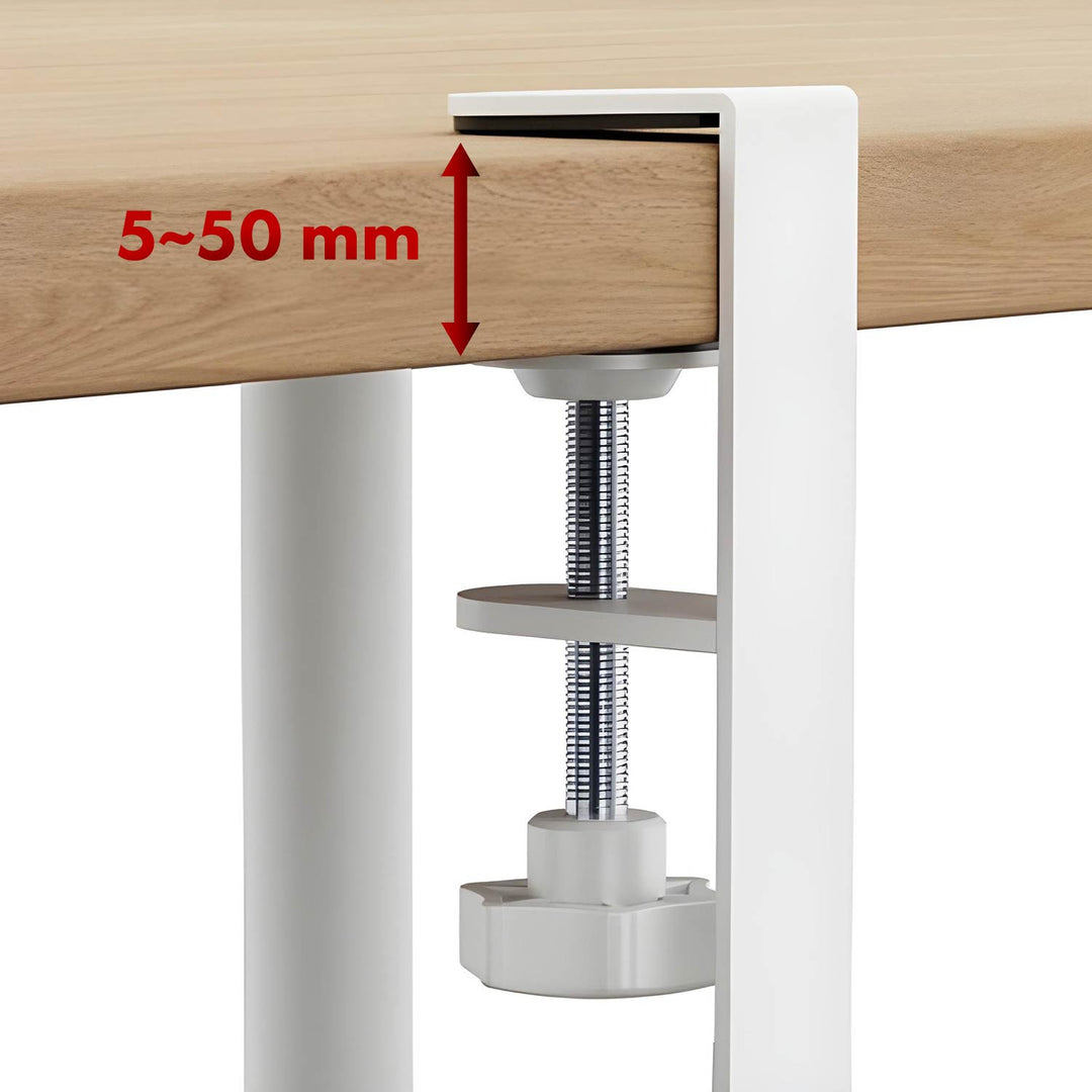Organizér kabelů Maclean pod stůl, max. zatížení 5 kg, max. 728 mm, bílý, MC-103 W