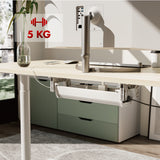 Organizér kabelů/nástavců Maclean pod stůl, max. zatížení 5 kg, bílý, MC-106 W