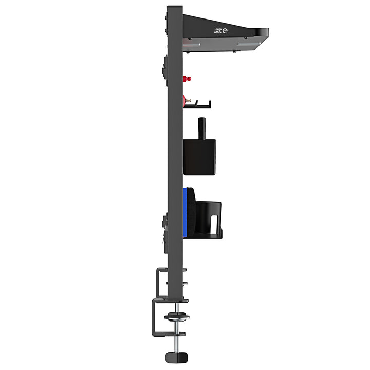 Dělící stůl / organizér Ergo Office, max. zatížení 10 kg, bílá a korková deska, šířka 1250 mm, černý,ER-300 B