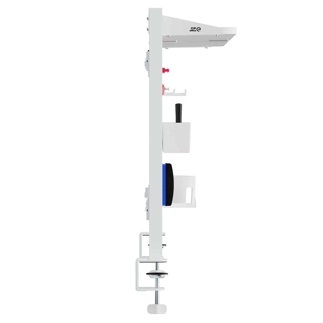 Dělící stůl / organizér Ergo Office, max. zatížení 10 kg, bílý a korková deska, šířka 1250 mm, bílý, ER-300 W