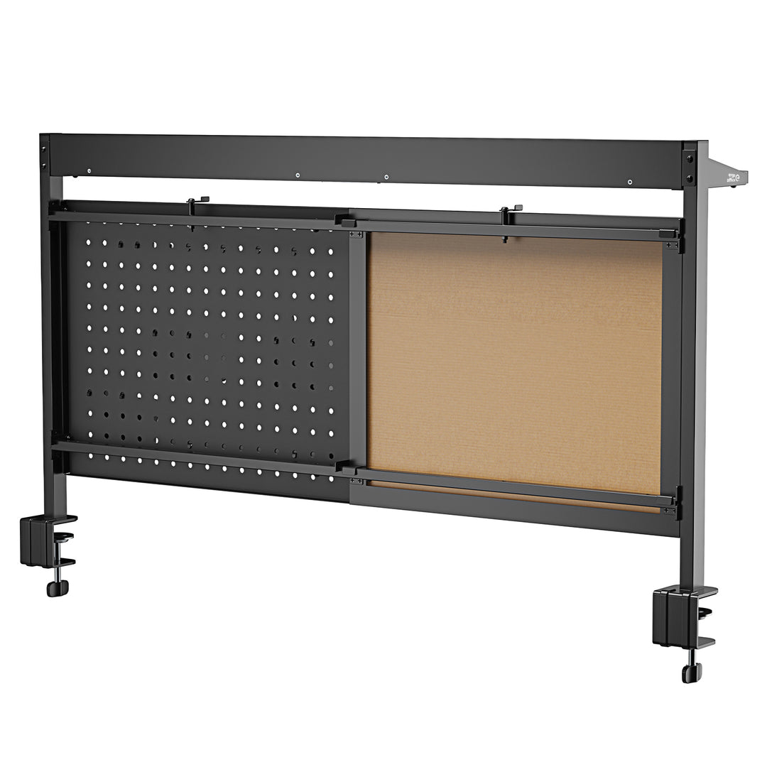 Rozdělovač stolů / organizér Ergo Office, max. zatížení 10 kg, bílá tabule, šířka 1116 mm, černý, ER-301 B