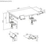 Stojan na notebook / monitor Ergo Office, max. zatížení 20 kg, pro diag. 13-32", černý, ER-303 B