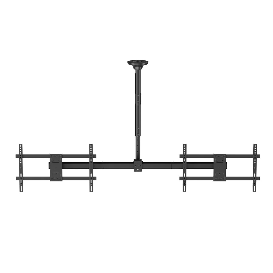 Stropní držák Maclean pro dva televizory, max. zatížení 2x40 kg, 34-60", max. VESA 600x400, MC-111 B