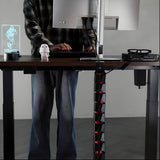 Stolní organizér kabelů Nano RS / mřížka na kabely, 1345 mm, černá a červená, RS125