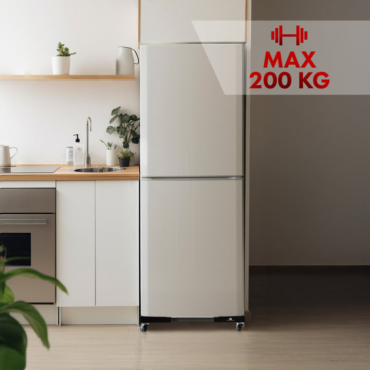 Pojízdný stojan na pračku Maclean, s aretací koleček, šířka 700-900 mm, univerzální, do 200 kg, MC-119 B