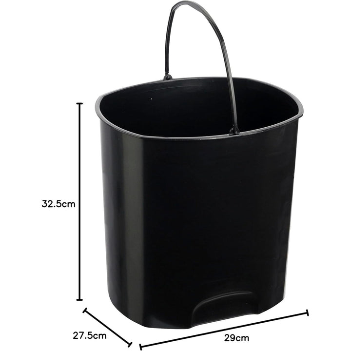 Odpadkový koš Keeeper, s pedálem, 11 l, bílý, Tjark
