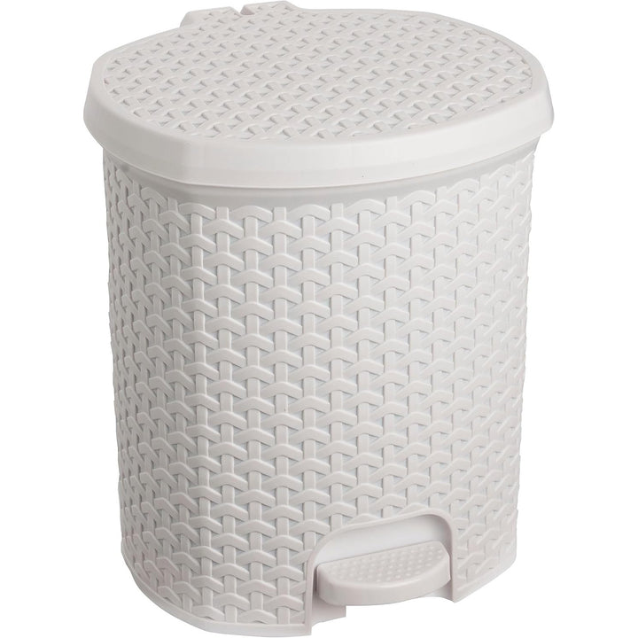 Odpadkový koš Keeeper, s pedálem, 11 l, bílý, Tjark