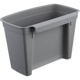 Koš na odpadky Keeeper, závěsný, s víkem, 4 l, šedý, Milan