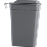 Koš na odpadky Keeeper, závěsný, s víkem, 4 l, šedý, Milan