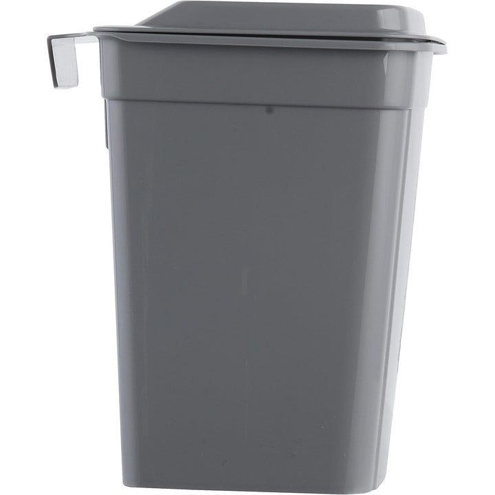 Koš na odpadky Keeeper, závěsný, s víkem, 4 l, šedý, Milan