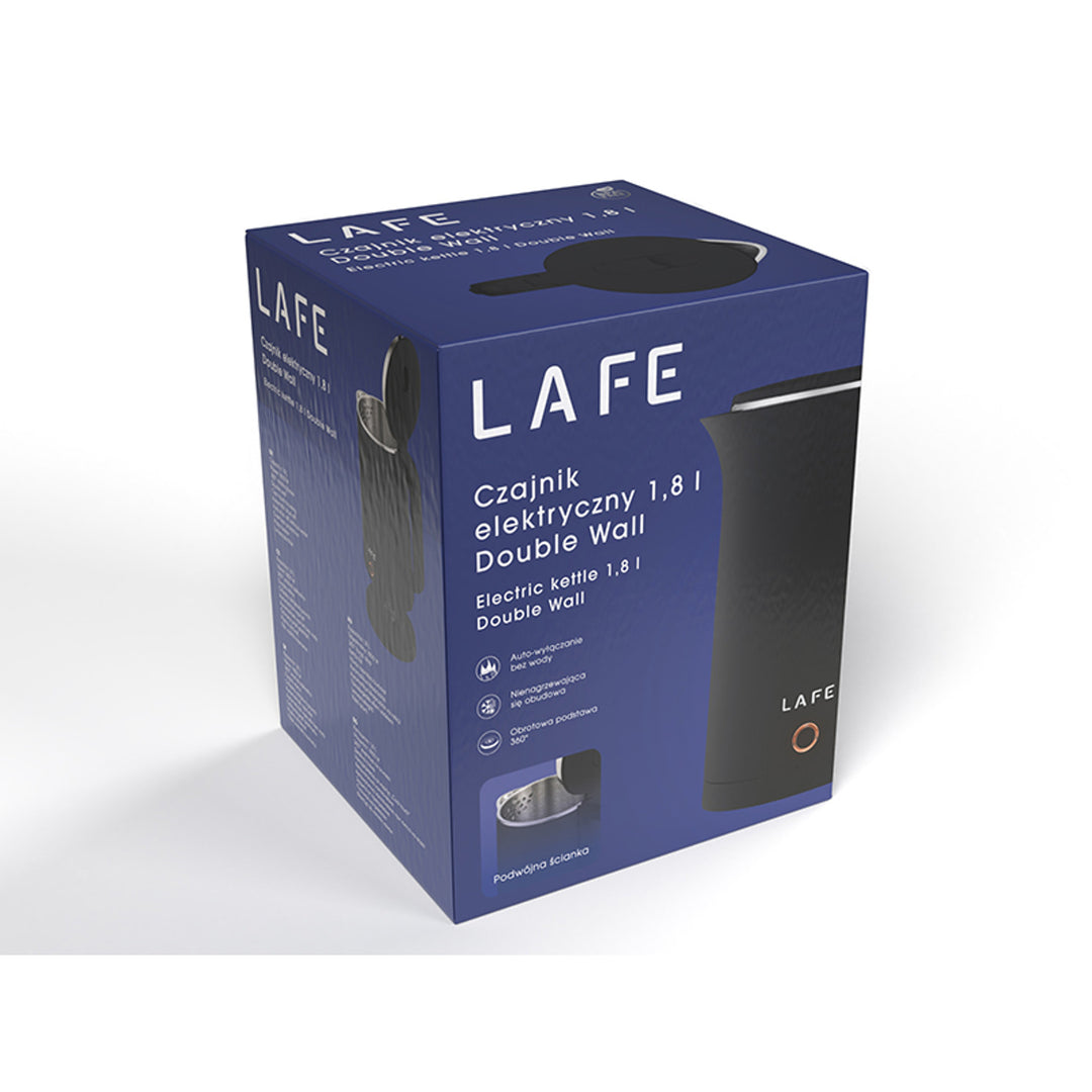 Rychlovarná konvice Lafe, dvojitá stěna, 1800W, 1,8L, dvojitá stěna