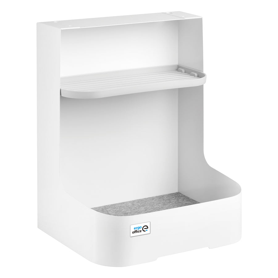 Stolní organizér se zásuvkou Ergo Office, bílý, max. 10 kg, ER-440 + Stolní organizér na nádobí ER-442