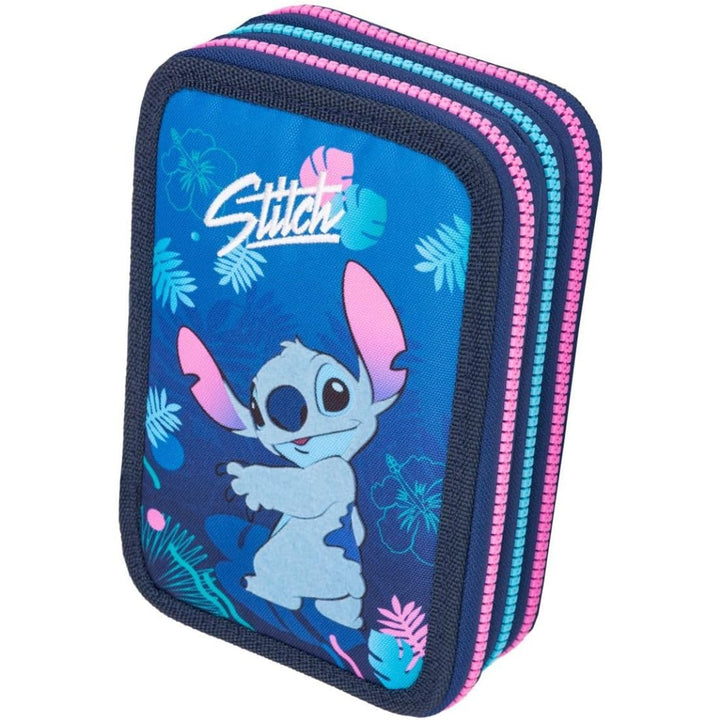 Tříkomorový penál CoolPack s příslušenstvím JUMPER 3 STITCH
