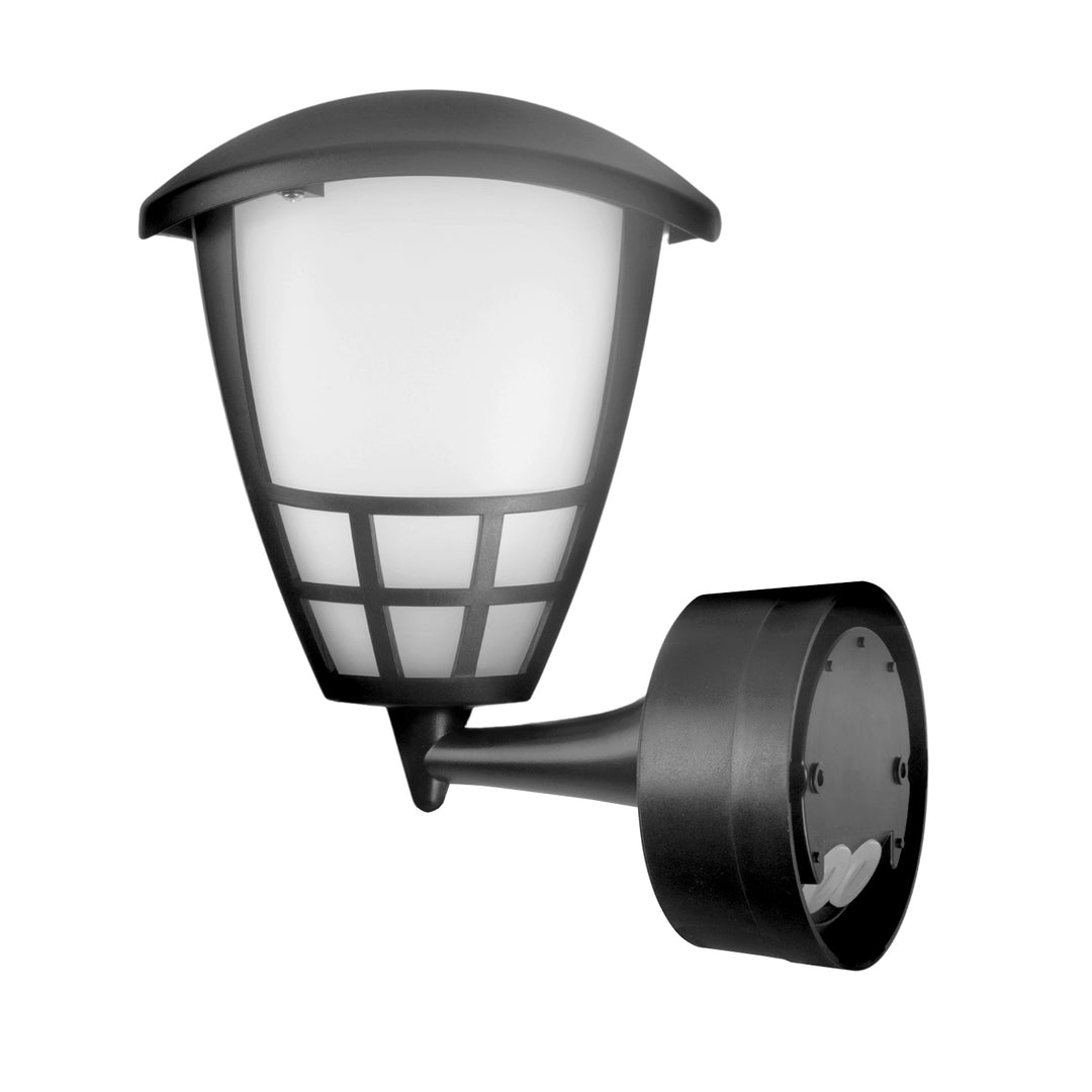 Nástěnné svítidlo 1xE27 s čidlem Maclean, infračervené čidlo, max. zátěž 60W, IP65, barva šedá, MCE518 GR + LED žárovka E27, 6W 230V Maclean Energy MCE267 WW teplá bílá 3000Klm 720lm retro edison dekorativní