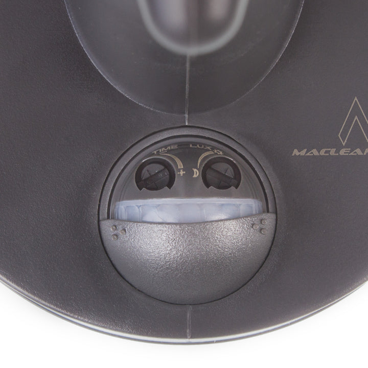 Nástěnné svítidlo 1xE27 s čidlem Maclean, infračervené čidlo, max. zátěž 60W, IP65, barva šedá, MCE518 GR + LED žárovka E27, 6W 230V Maclean Energy MCE267 WW teplá bílá 3000Klm 720lm retro edison dekorativní