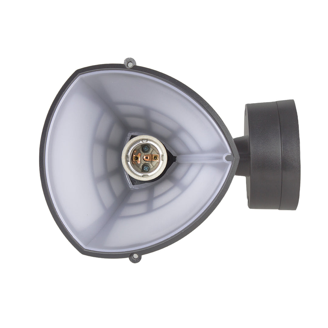 Nástěnné svítidlo 1xE27 s čidlem Maclean, infračervené čidlo, max. zátěž 60W, IP65, barva šedá, MCE518 GR + LED žárovka E27, 6W 230V Maclean Energy MCE267 WW teplá bílá 3000Klm 720lm retro edison dekorativní