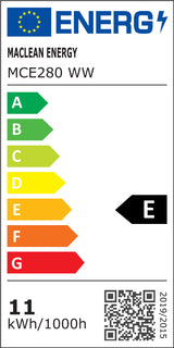 Nástěnné svítidlo 1xE27 s čidlem Maclean, infračervené čidlo, max. zátěž 60W, IP65, barva šedá, MCE518 GR + LED žárovka E27, 11W 230V Maclean Energy MCE280 WW teplá bílá 3000K 1500lm retro edison dekorativní A6