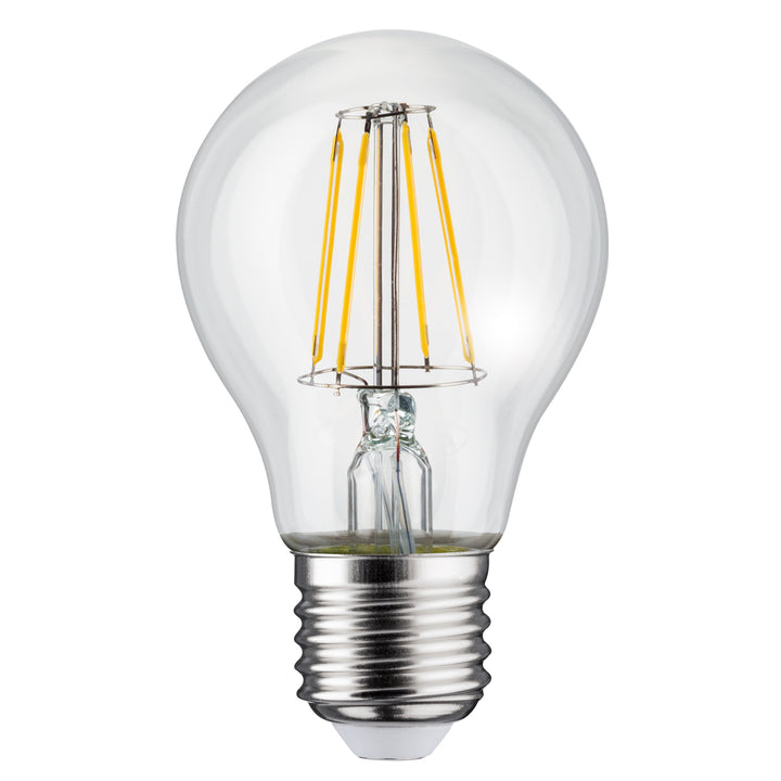 Nástěnné svítidlo 1xE27 s čidlem Maclean, infračervené čidlo, max. zátěž 60W, IP65, černé, MCE518 B + LED žárovka E27, 8W 230V Maclean Energy MCE268 WW teplá bílá 3000K 1055lm retro edison dekorativní