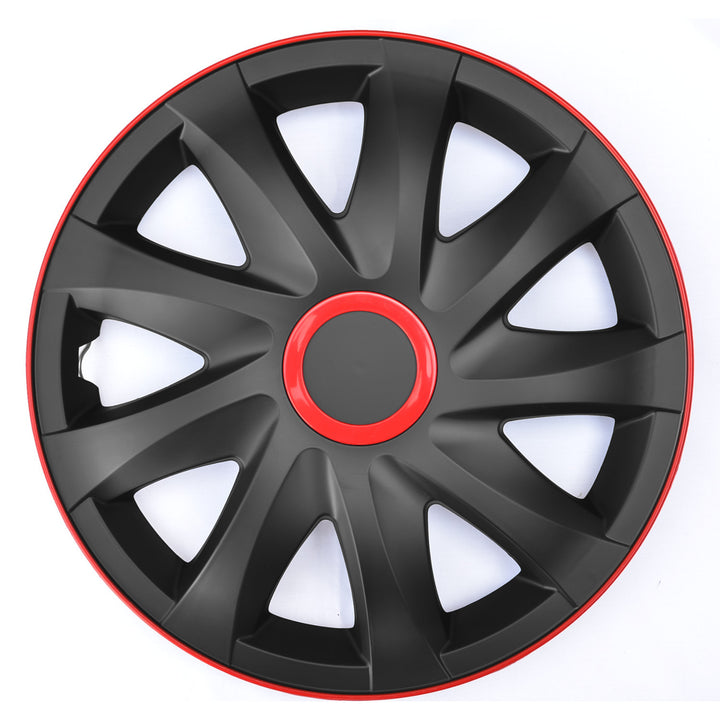 NRM Kando Race 15'' univerzální kryt náboje černý/červený 1 kus