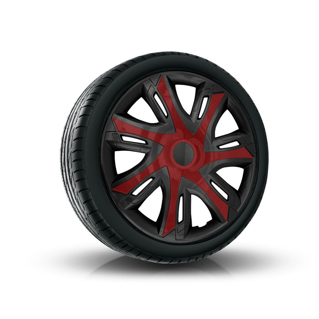 NRM N-Power dvoubarevný černo-vínový univerzální kryt náboje 14'' 1 ks.