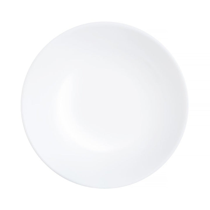 Kulatý dezertní talíř Luminarc z tvrzeného skla, 19 cm, bílý, Diwali White