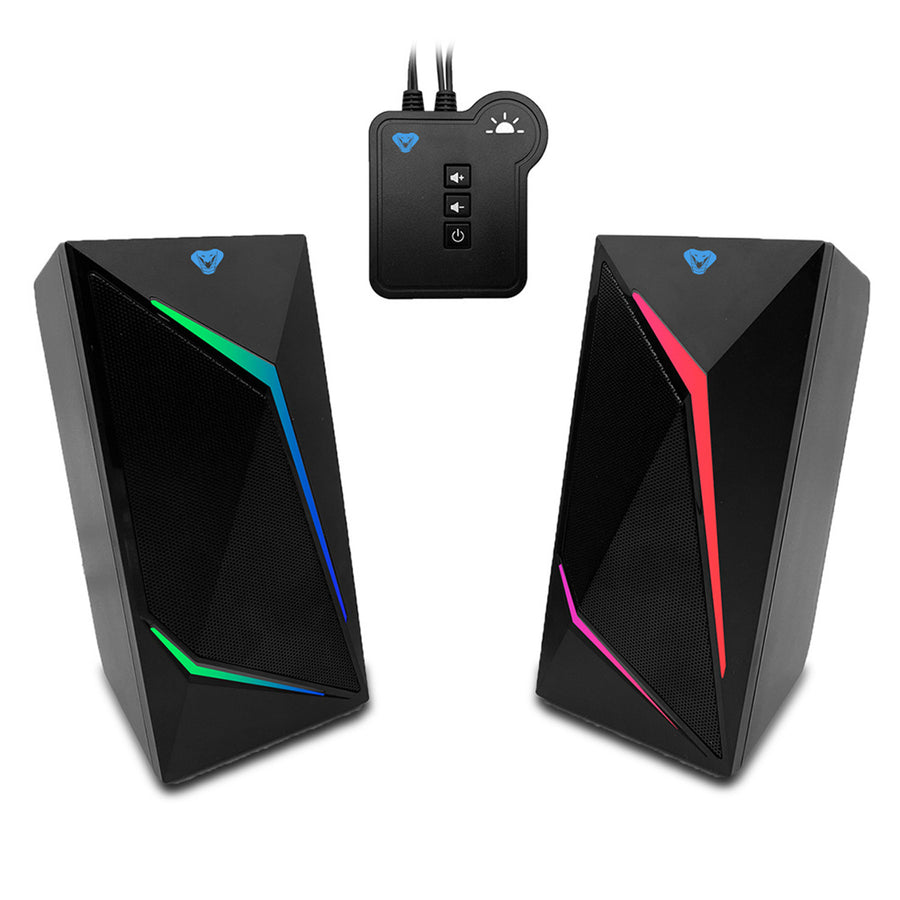 Herní reproduktory 2.0 s Bluetooth, barevné RGB LED podsvícení Media-Tech COBRA PRO URION 2.0 MT3172