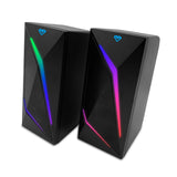 Herní reproduktory 2.0 s Bluetooth, barevné RGB LED podsvícení Media-Tech COBRA PRO URION 2.0 MT3172