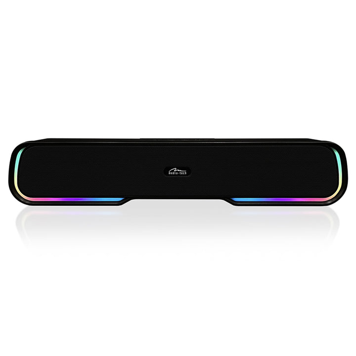 Přenosný reproduktor Bluetooth soundbar, vícebarevné podsvícení RGB, RMS 10 W, PMPO 450 W, FM rádio, MP3. AUX, vestavěná dobíjecí baterie, Media-Tech PHANTOM BT.