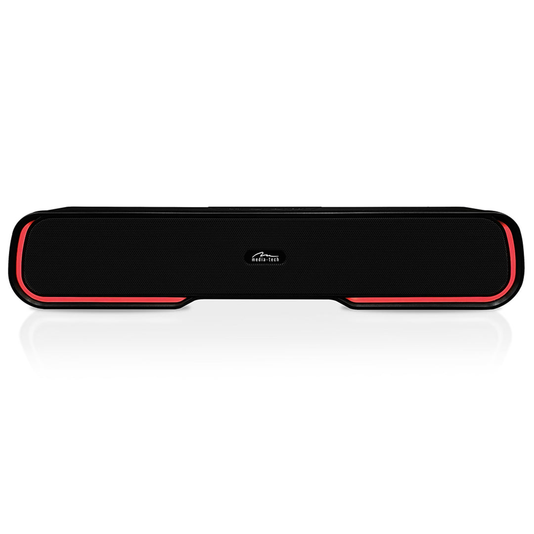 Přenosný reproduktor Bluetooth soundbar, vícebarevné podsvícení RGB, RMS 10 W, PMPO 450 W, FM rádio, MP3. AUX, vestavěná dobíjecí baterie, Media-Tech PHANTOM BT.