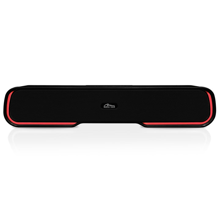 Přenosný reproduktor Bluetooth soundbar, vícebarevné podsvícení RGB, RMS 10 W, PMPO 450 W, FM rádio, MP3. AUX, vestavěná dobíjecí baterie, Media-Tech PHANTOM BT.