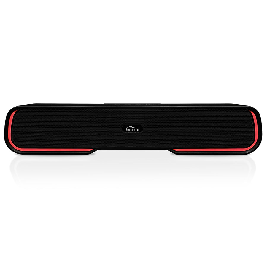 Přenosný reproduktor Bluetooth soundbar, vícebarevné podsvícení RGB, RMS 10 W, PMPO 450 W, FM rádio, MP3. AUX, vestavěná dobíjecí baterie, Media-Tech PHANTOM BT.