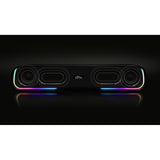 Přenosný reproduktor Bluetooth soundbar, vícebarevné podsvícení RGB, RMS 10 W, PMPO 450 W, FM rádio, MP3. AUX, vestavěná dobíjecí baterie, Media-Tech PHANTOM BT.