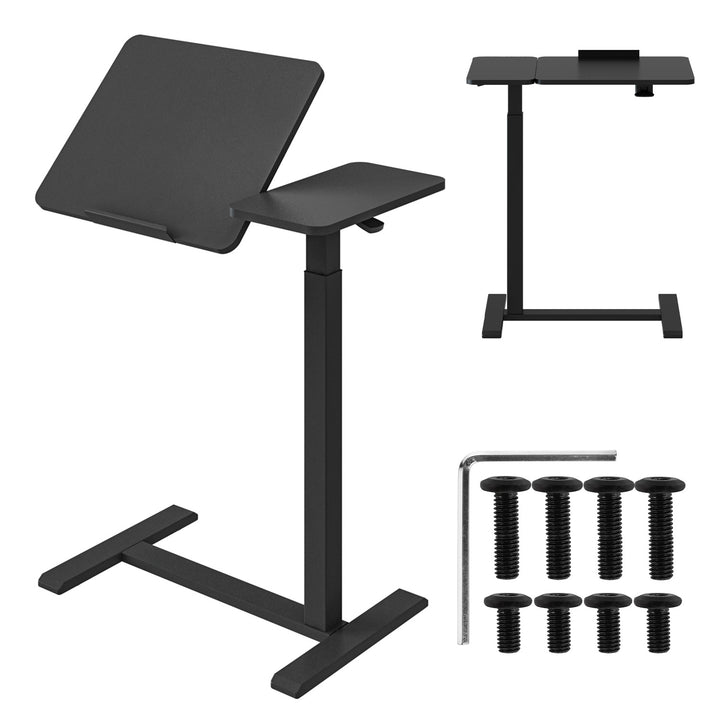 Mobilní stojan na stůl/notebook Maclean, černý, výškově nastavitelný 76-109 cm, max. 30 kg , MC-120 B