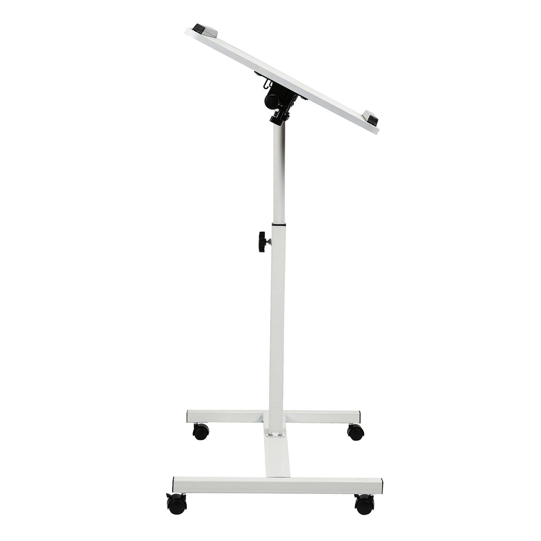 Mobilní stojan na psací stůl/notebook Maclean, bílý, výškově nastavitelný 59-89 cm, max. 30 kg , MC-121 W