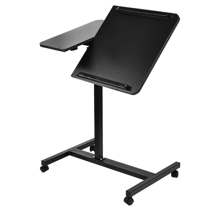 Mobilní stojan na psací stůl/notebook Maclean, černý, výškově nastavitelný 59-89 cm, max. 30 kg , MC-121 B