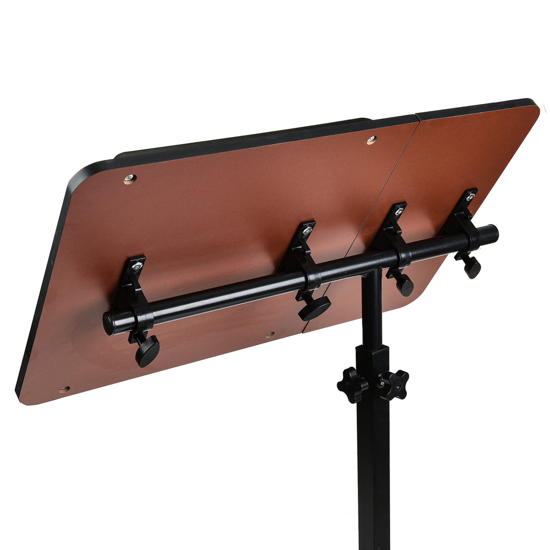 Mobilní stojan na psací stůl/notebook Maclean, černý, výškově nastavitelný 59-89 cm, max. 30 kg , MC-121 B