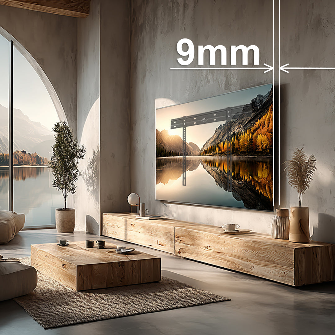 Ultraplochý nástěnný držák Maclean pro TV, 40-85", max. VESA 600x400, nosnost do 80 kg, MC-123