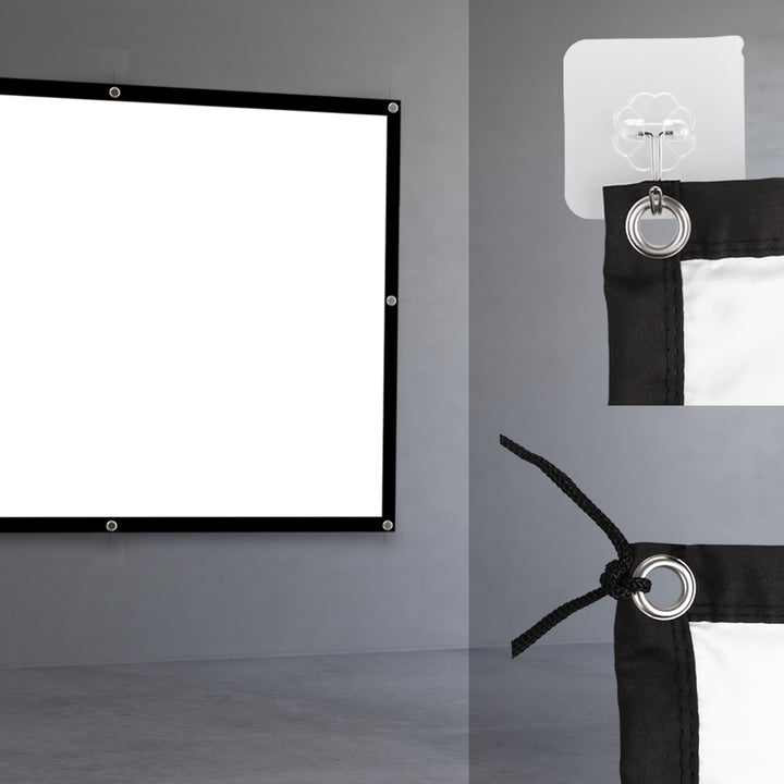 Projekční plátno Maclean, 86", 175x131cm, 25mm rám 4:3, napínací háčky, MC-166