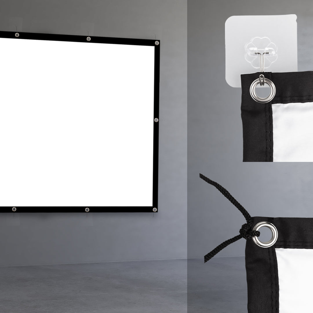 Projekční plátno Maclean, 150", 330x187cm, 25mm okraj 16:9, napínací háčky, MC-167