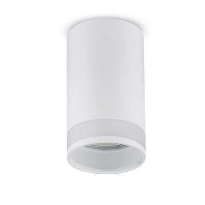 Povrchové svítidlo Maclean, bodové, kulaté, hliníkové, GU10, 55x130mm, bílé, MCE361 W+LED žárovka GU10 7W Maclean Energy MCE437 WW teplá bílá 3000K, 220-240V~, 50/60Hz, 490 lumenů