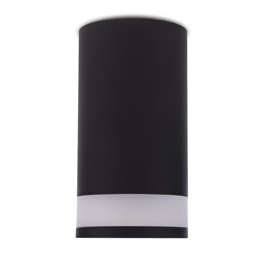 Povrchové svítidlo Maclean, bodové, kulaté, hliníkové, GU10, 55x130mm, černé, MCE361 B + LED žárovka GU10 7W Maclean Energy MCE437 WW teplá bílá 3000K, 220-240V~, 50/60Hz, 490 lm