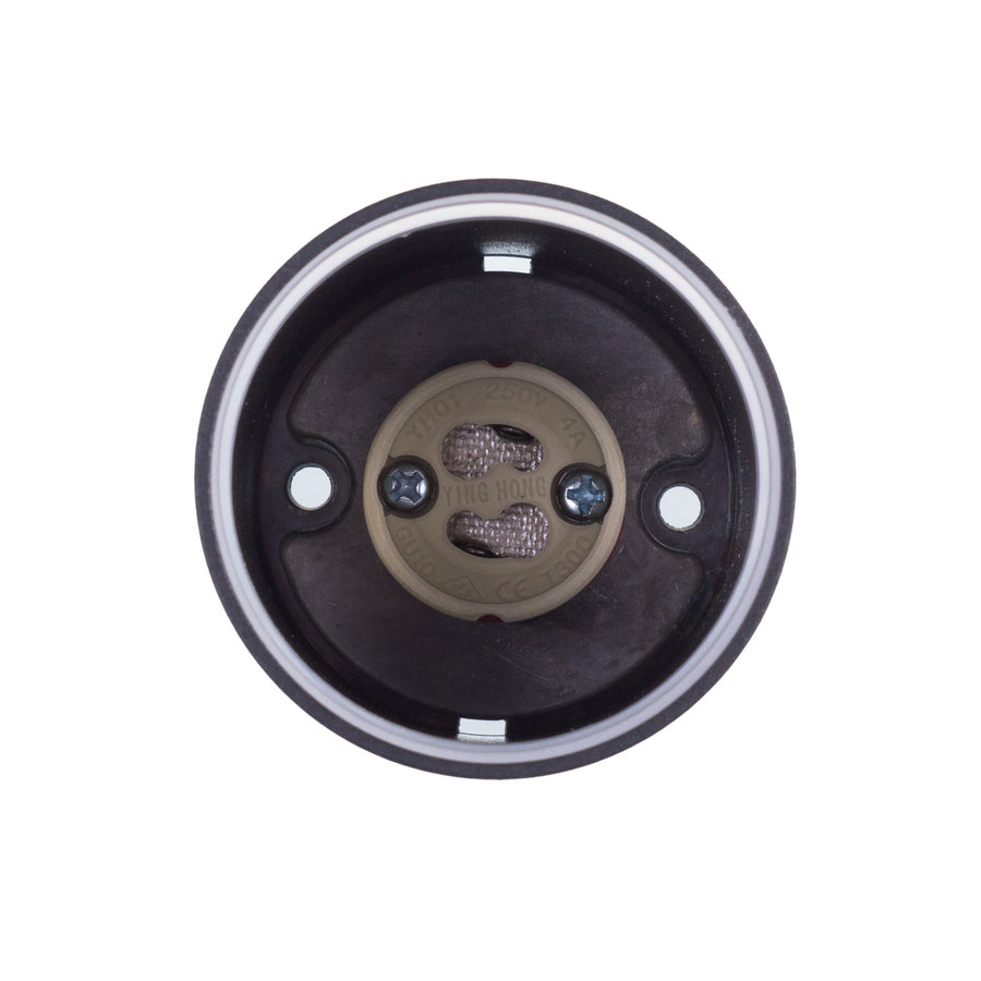 Povrchové svítidlo Maclean, bodové, kulaté, hliníkové, GU10, 55x130mm, černé, MCE361 B + LED žárovka GU10 7W Maclean Energy MCE437 WW teplá bílá 3000K, 220-240V~, 50/60Hz, 490 lm