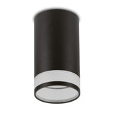 Povrchové svítidlo Maclean, bodové, kulaté, hliníkové, GU10, 55x130mm, černé, MCE361 B + LED žárovka GU10 7W Maclean Energy MCE437 WW teplá bílá 3000K, 220-240V~, 50/60Hz, 490 lm