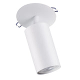 Svítidlo Maclean na omítku / trubicové svítidlo, bodové, kulaté, hliníkové, GU10, 55x130mm, bílé, MCE364 W + LED žárovka GU10 7W Maclean Energy MCE437 WW teplá bílá 3000K, 220-240V~, 50/60Hz, 490lm