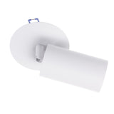 Svítidlo Maclean na omítku / trubicové svítidlo, bodové, kulaté, hliníkové, GU10, 55x130mm, bílé, MCE364 W + LED žárovka GU10 7W Maclean Energy MCE437 WW teplá bílá 3000K, 220-240V~, 50/60Hz, 490lm