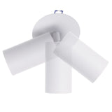 Svítidlo Maclean na omítku / trubicové svítidlo, bodové, kulaté, hliníkové, GU10, 55x130mm, bílé, MCE364 W + LED žárovka GU10 7W Maclean Energy MCE437 WW teplá bílá 3000K, 220-240V~, 50/60Hz, 490lm