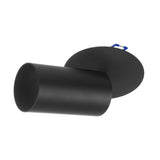 Svítidlo Maclean na omítku, bodové, kulaté, hliníkové, GU10, 55x130mm, černé, MCE364 B+LED žárovka GU10 7W Maclean Energy MCE437 WW teplá bílá 3000K, 220-240V~, 50/60Hz, 490lm