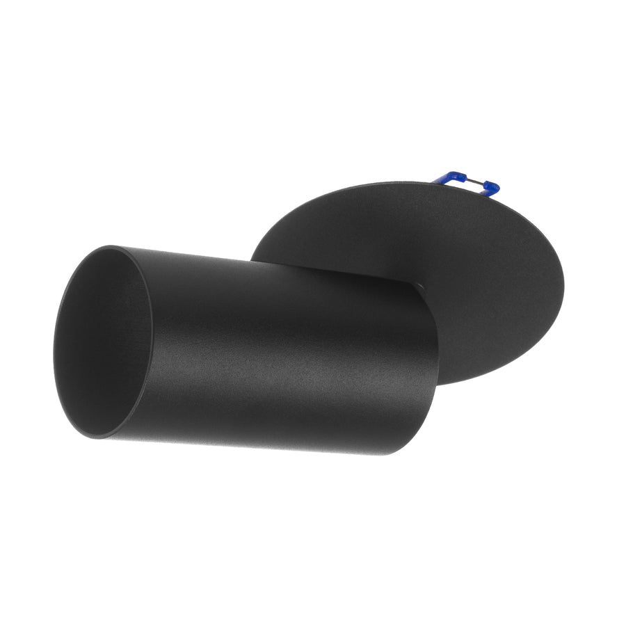 Svítidlo Maclean na omítku, bodové, kulaté, hliníkové, GU10, 55x130mm, černé, MCE364 B+LED žárovka GU10 7W Maclean Energy MCE437 WW teplá bílá 3000K, 220-240V~, 50/60Hz, 490lm