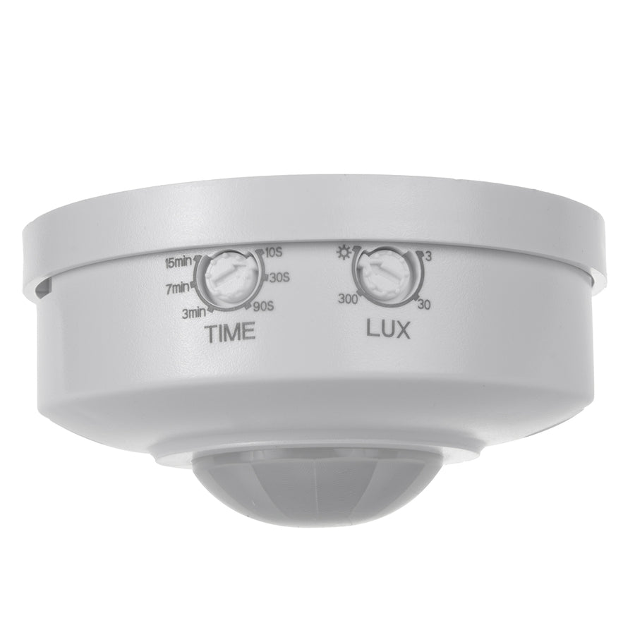 Maclean PIR detektor pohybu, dosah 6m, stropní, max. zátěž 1200W, IP20, MCE314 W 4 kusy